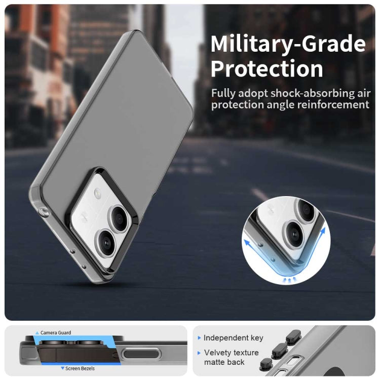 For Redmi Note 13R Pro Candy PC Hybrid TPU Shockproof Phone Case