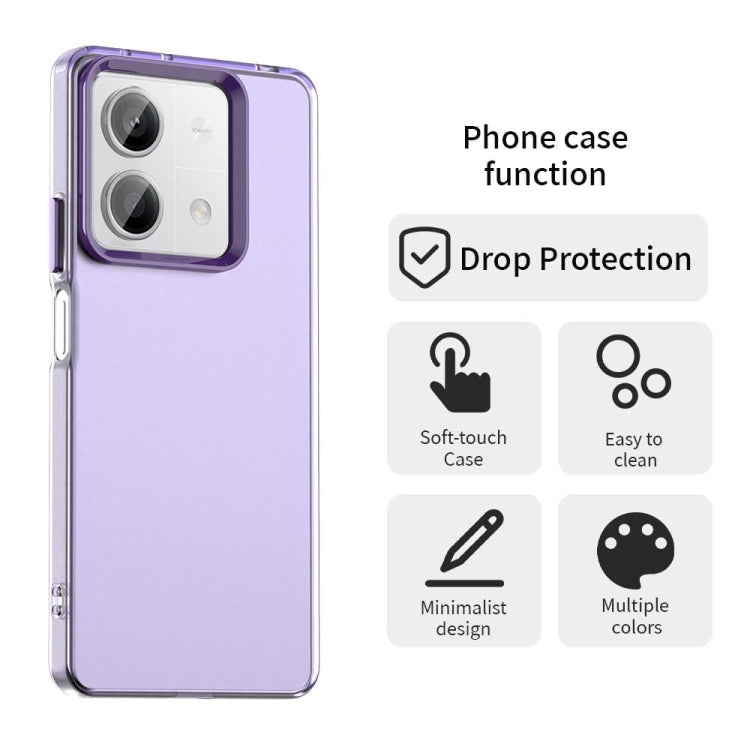For Redmi Note 13R Pro Candy PC Hybrid TPU Shockproof Phone Case
