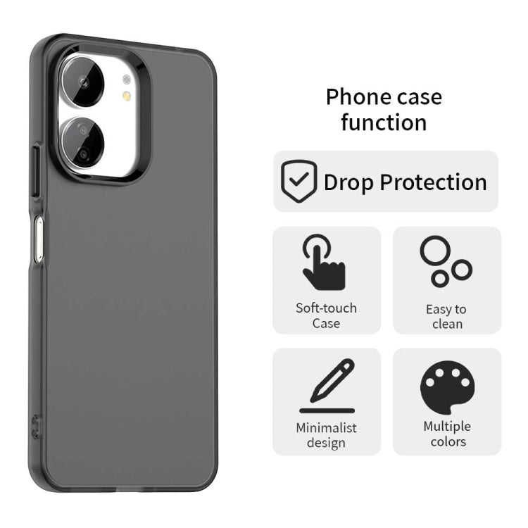 For Redmi 13R 5G Candy PC Hybrid TPU Shockproof Phone Case