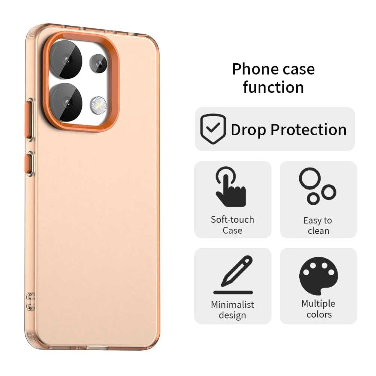 For Redmi Note 13 4G Candy PC Hybrid TPU Shockproof Phone Case