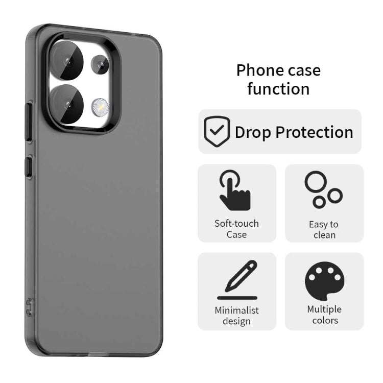 For Redmi Note 13 4G Candy PC Hybrid TPU Shockproof Phone Case