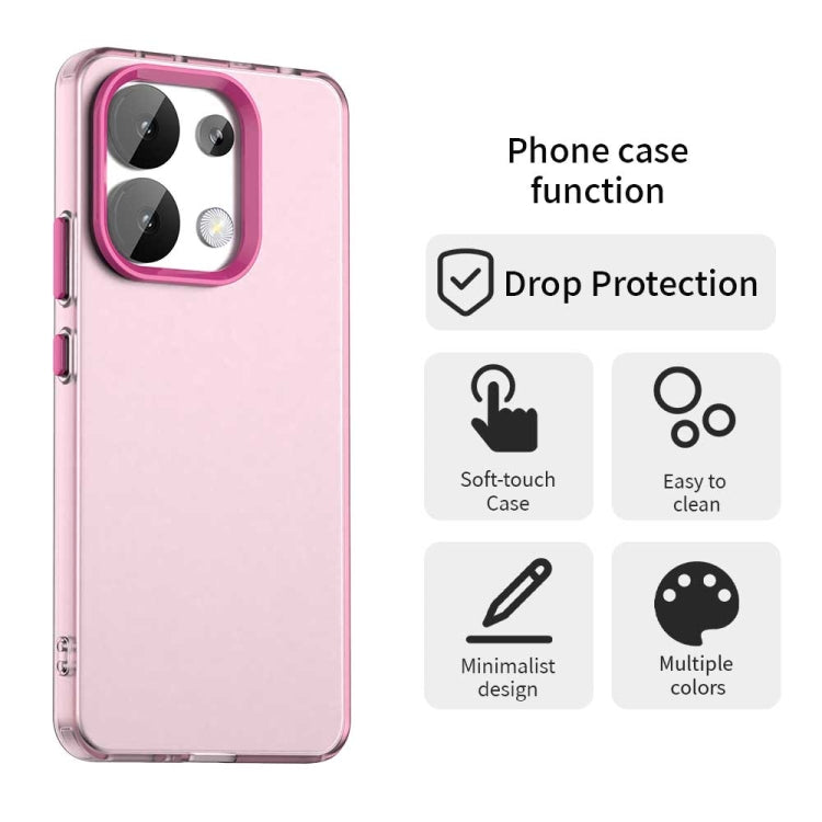For Redmi Note 13 4G Candy PC Hybrid TPU Shockproof Phone Case