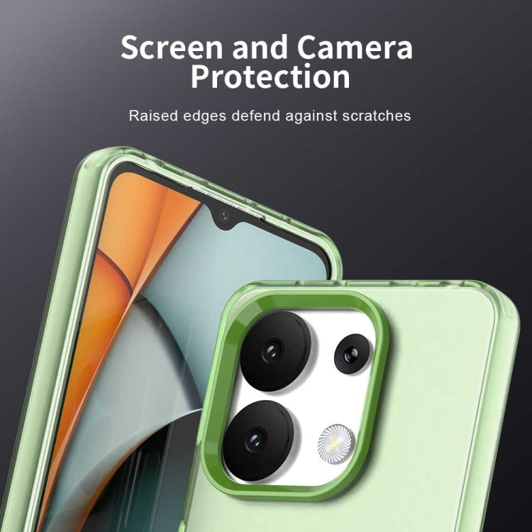 For Redmi Note 13 4G Candy PC Hybrid TPU Shockproof Phone Case