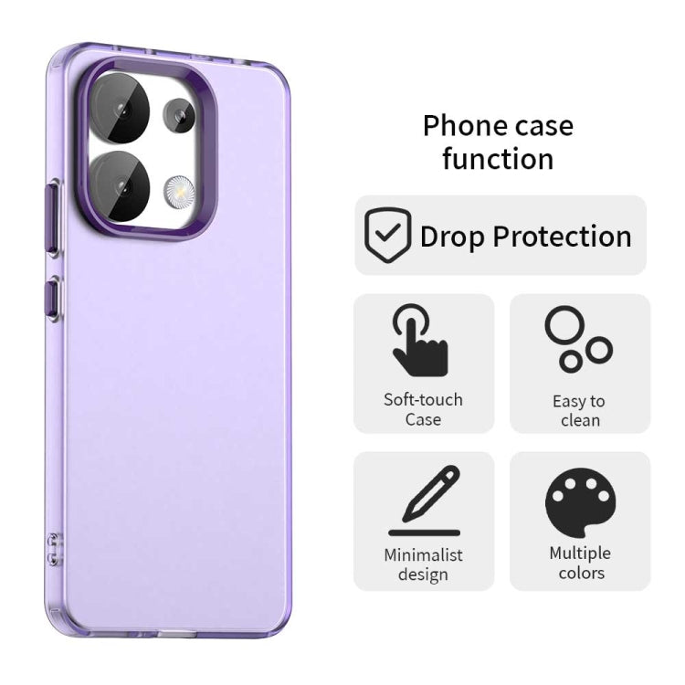 For Redmi Note 13 4G Candy PC Hybrid TPU Shockproof Phone Case