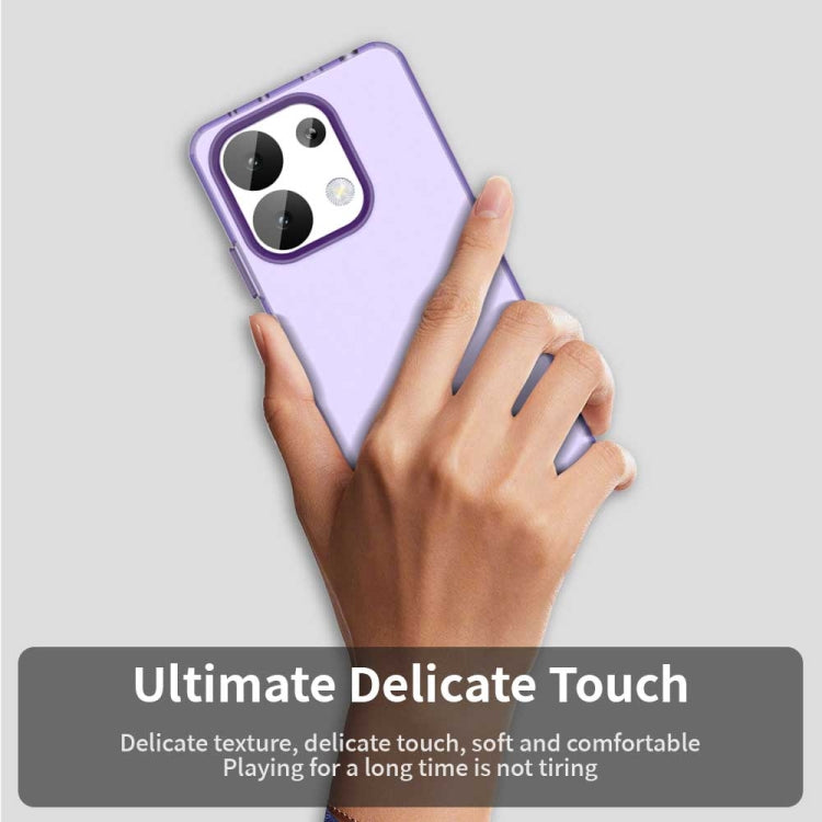 For Redmi Note 13 4G Candy PC Hybrid TPU Shockproof Phone Case