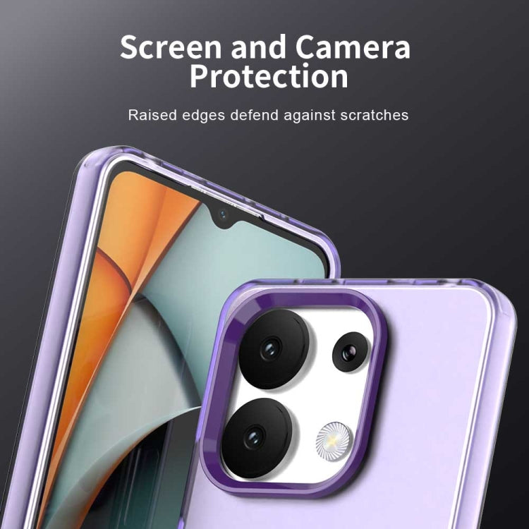 For Redmi Note 13 4G Candy PC Hybrid TPU Shockproof Phone Case
