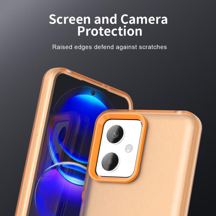 For Redmi Note 12 5G Global / Poco X5 Candy PC Hybrid TPU Shockproof Phone Case