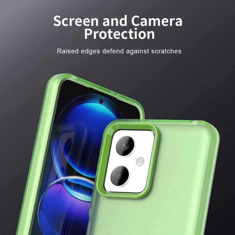 For Redmi Note 12 5G Global / Poco X5 Candy PC Hybrid TPU Shockproof Phone Case