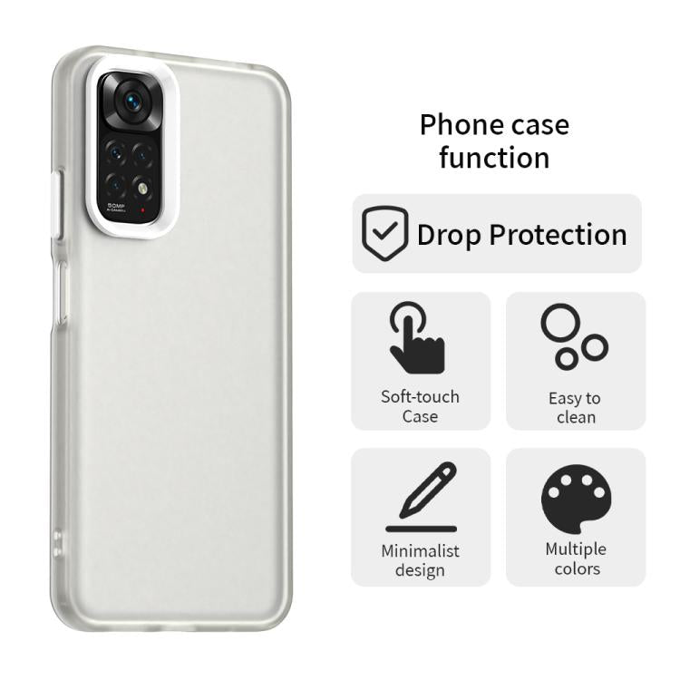 For Redmi Note 11 Global / Note 11S 4G Candy PC Hybrid TPU Shockproof Phone Case