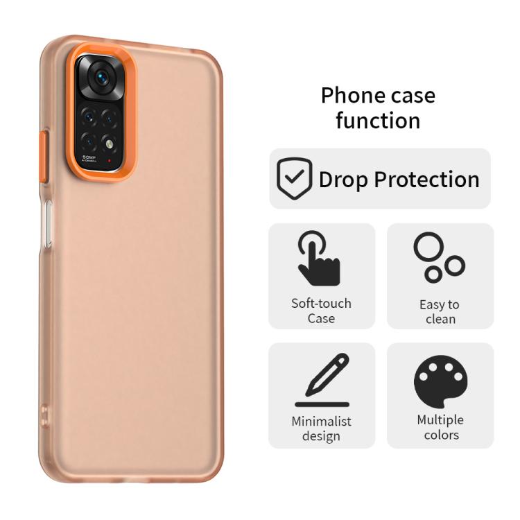 For Redmi Note 11 Global / Note 11S 4G Candy PC Hybrid TPU Shockproof Phone Case