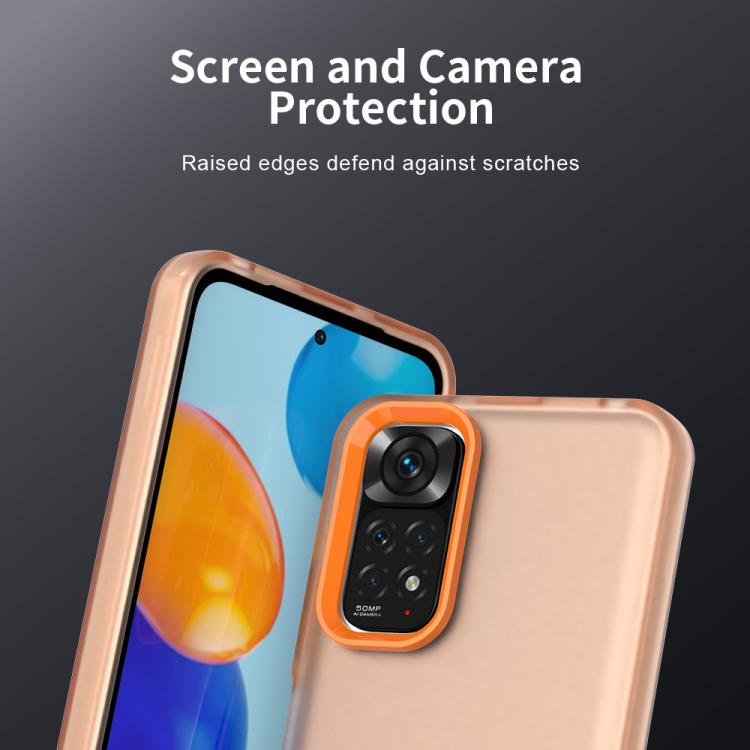 For Redmi Note 11 Global / Note 11S 4G Candy PC Hybrid TPU Shockproof Phone Case