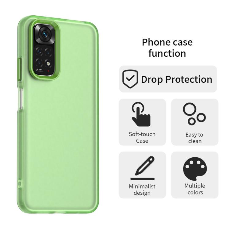 For Redmi Note 11 Global / Note 11S 4G Candy PC Hybrid TPU Shockproof Phone Case