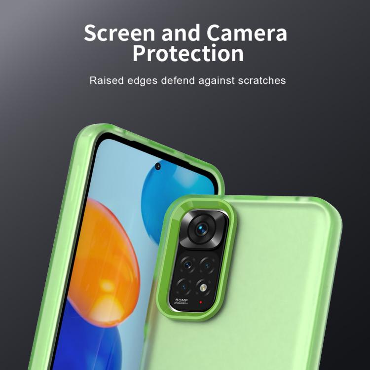 For Redmi Note 11 Global / Note 11S 4G Candy PC Hybrid TPU Shockproof Phone Case