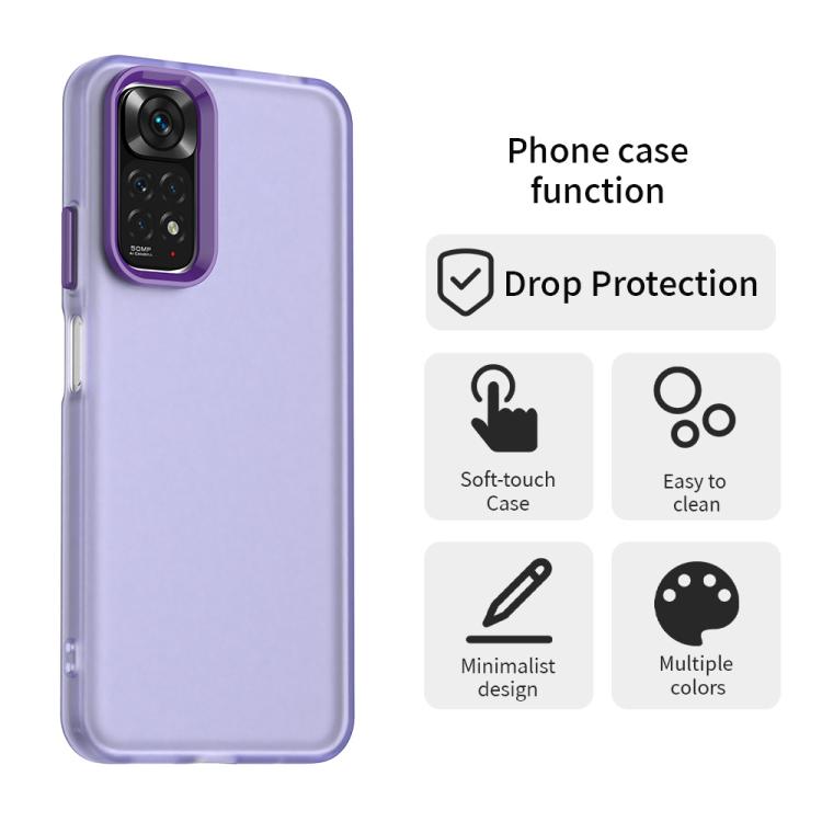 For Redmi Note 11 Global / Note 11S 4G Candy PC Hybrid TPU Shockproof Phone Case