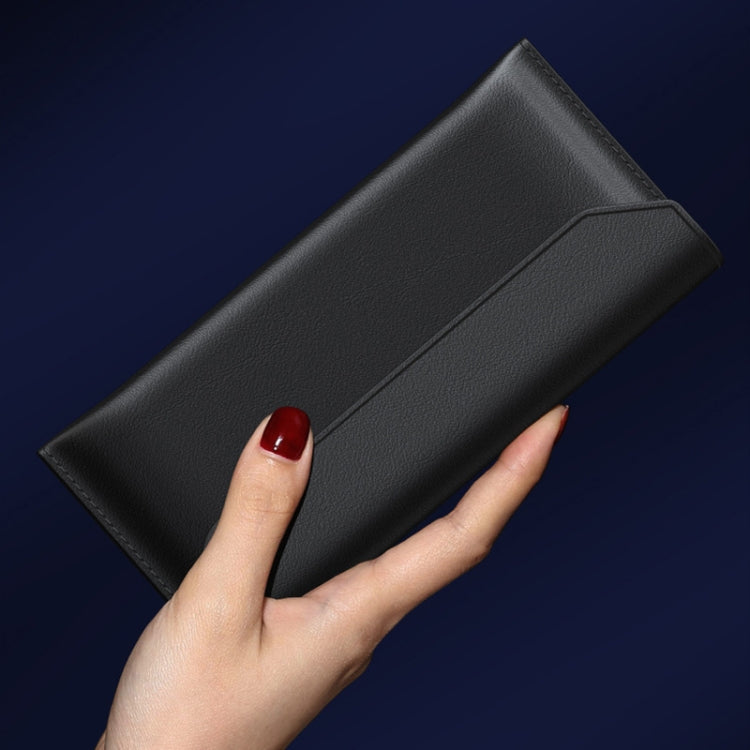 For Huawei Mate Xs / X Foldable Cowhide Leather Business Shckproof Horizontal Flip Case