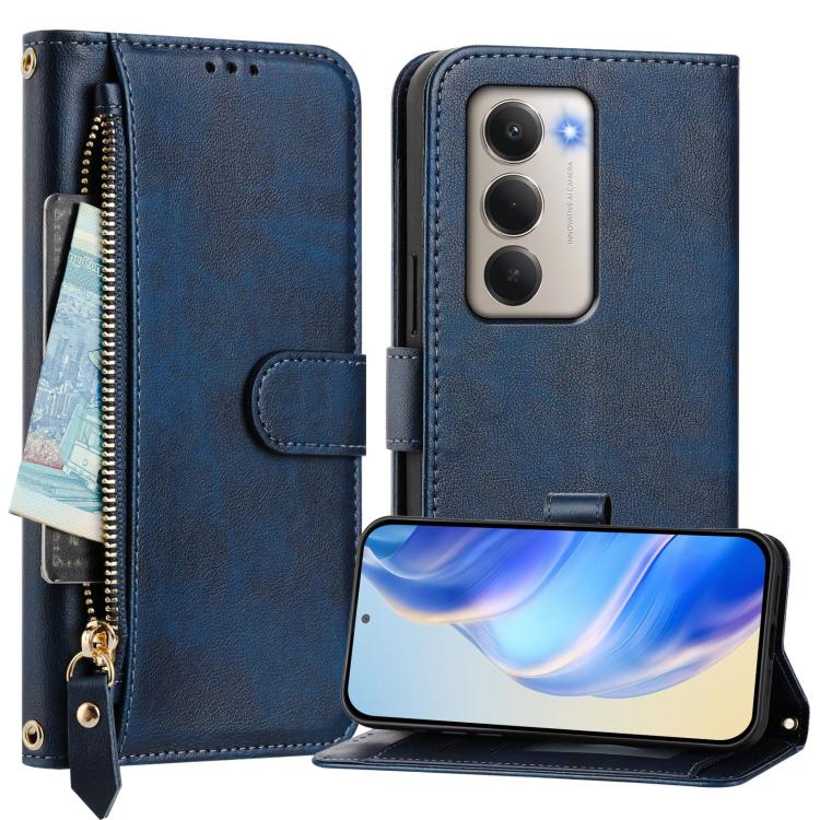 For Redmi 15 5G / 4G EU 171mm Multi-Card Slots Zipper Wallet Leather Phone Case