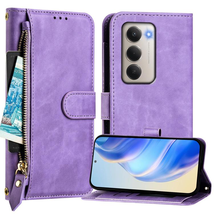 For Redmi 15 5G / 4G EU 171mm Multi-Card Slots Zipper Wallet Leather Phone Case