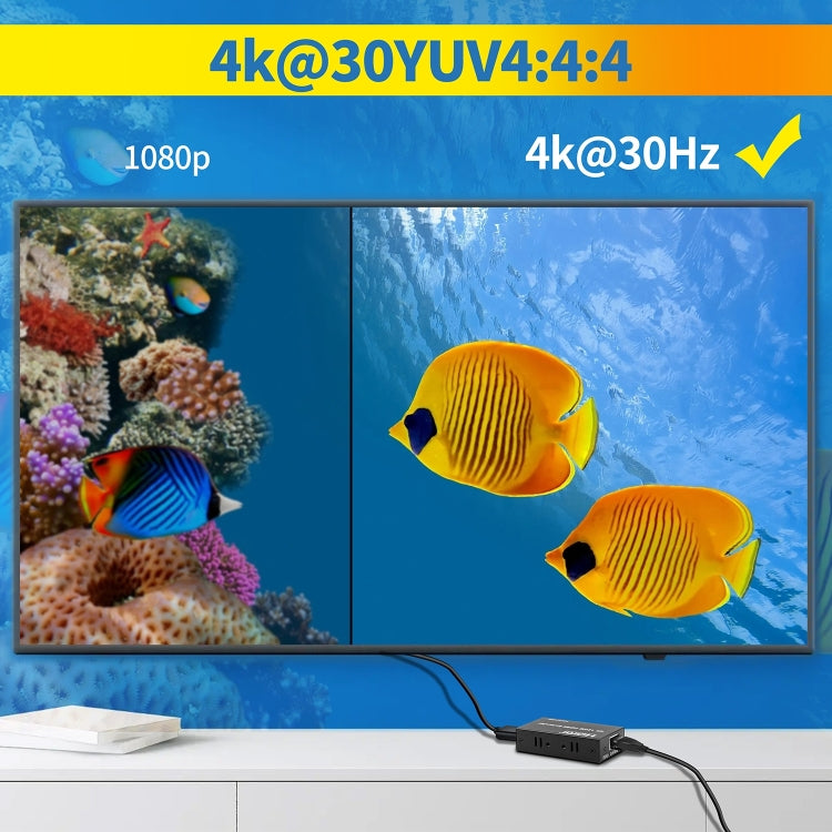 4K HDMI to RJ45 Network Extender, Transmission Distance: 120m