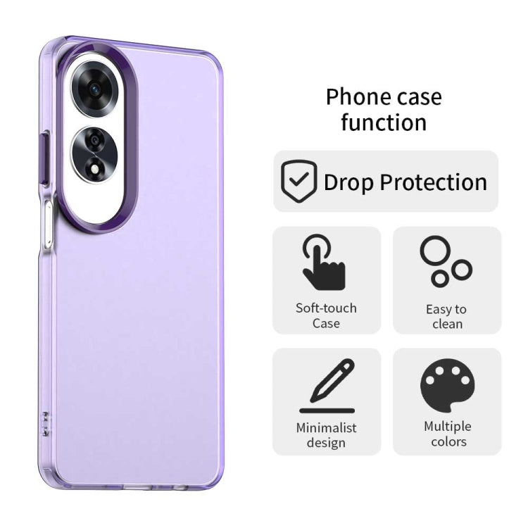 For OPPO A60 Global Candy PC Hybrid TPU Shockproof Phone Case