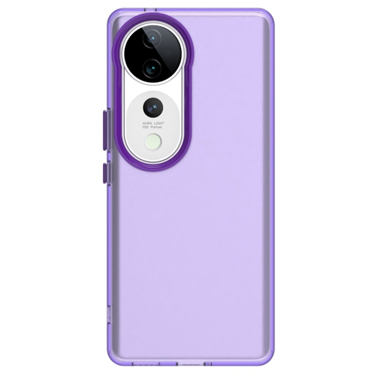 For vivo V40 5G Candy PC Hybrid TPU Shockproof Phone Case