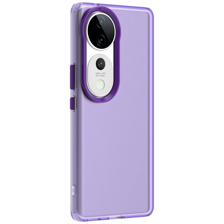 For vivo V40 Pro 5G Candy PC Hybrid TPU Shockproof Phone Case