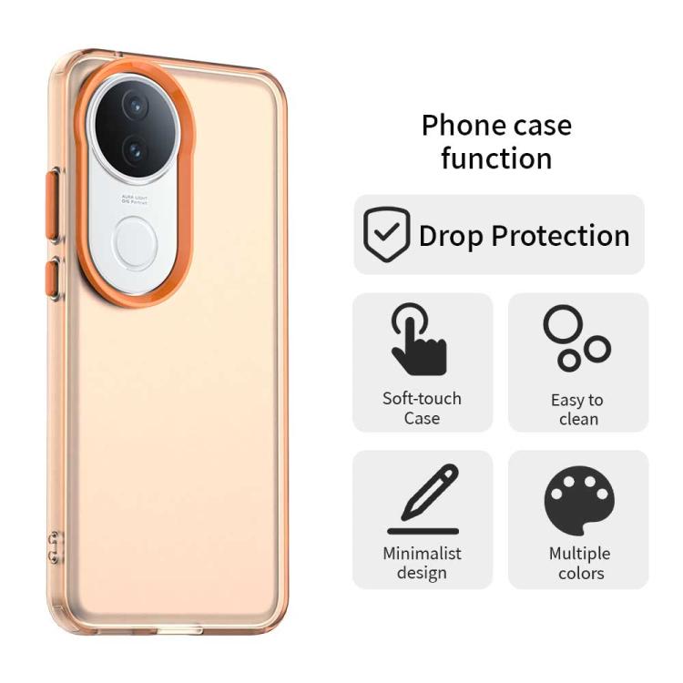 For vivo S20 5G Candy PC Hybrid TPU Shockproof Phone Case
