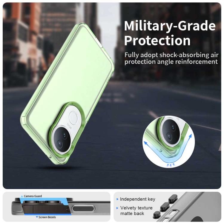 For vivo S20 5G Candy PC Hybrid TPU Shockproof Phone Case