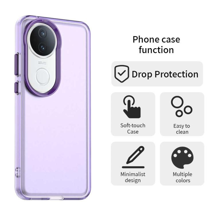 For vivo S20 5G Candy PC Hybrid TPU Shockproof Phone Case