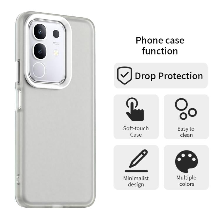 For vivo Y29 4G Candy PC Hybrid TPU Shockproof Phone Case