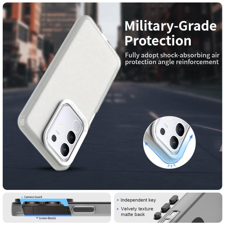 For vivo Y29 4G Candy PC Hybrid TPU Shockproof Phone Case