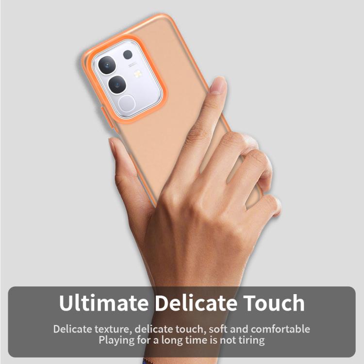 For vivo Y29 4G Candy PC Hybrid TPU Shockproof Phone Case