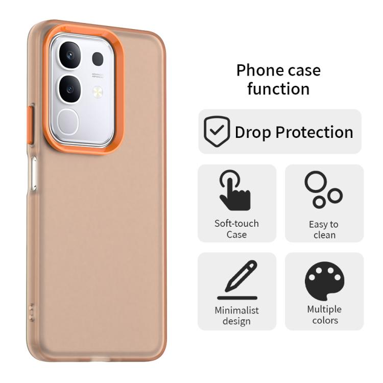 For vivo Y29 4G Candy PC Hybrid TPU Shockproof Phone Case