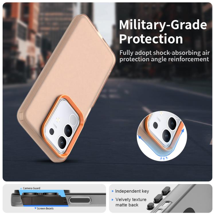 For vivo Y29 4G Candy PC Hybrid TPU Shockproof Phone Case