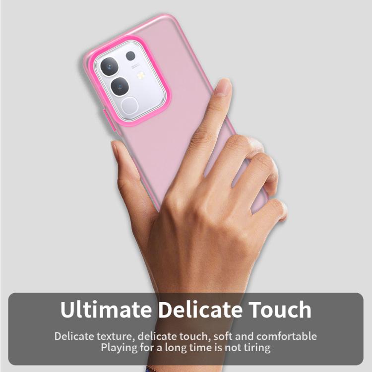 For vivo Y29 4G Candy PC Hybrid TPU Shockproof Phone Case
