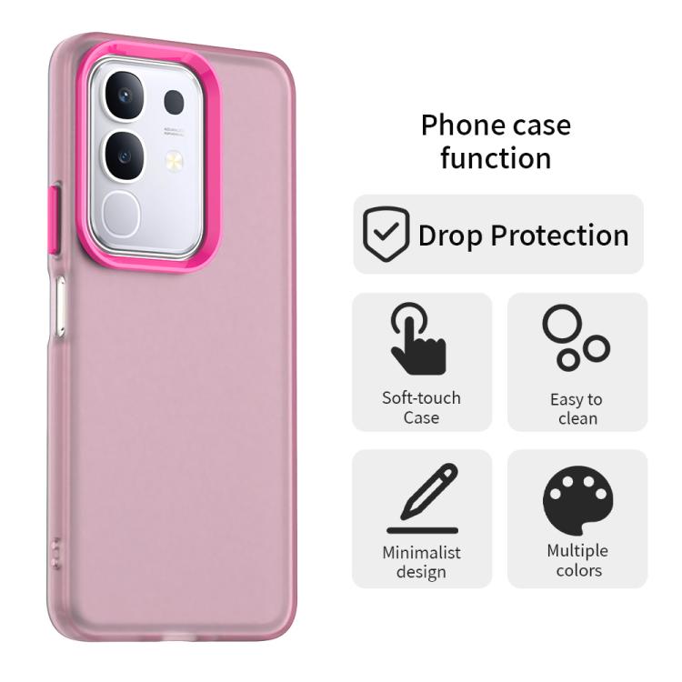 For vivo Y29 4G Candy PC Hybrid TPU Shockproof Phone Case