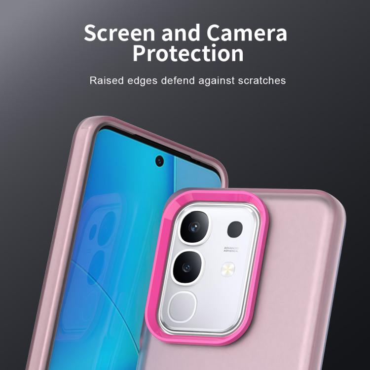 For vivo Y29 4G Candy PC Hybrid TPU Shockproof Phone Case