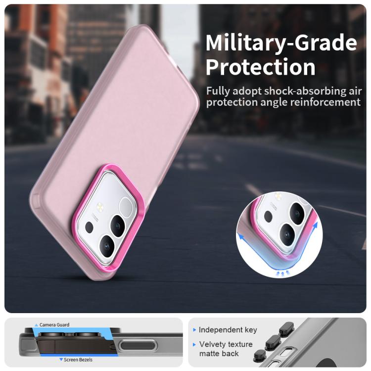 For vivo Y29 4G Candy PC Hybrid TPU Shockproof Phone Case