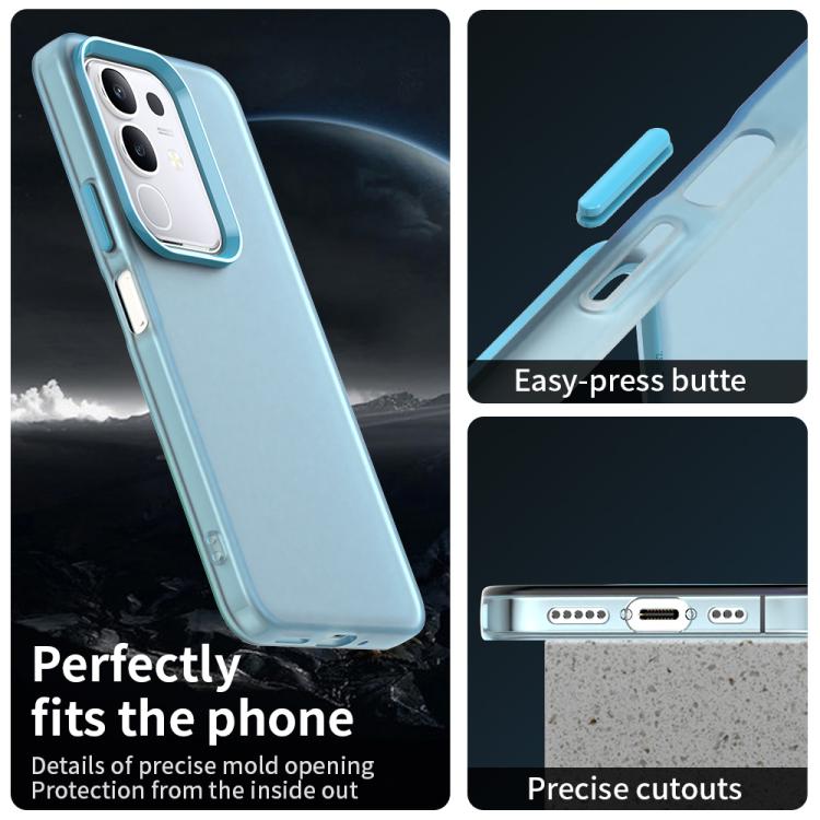 For vivo Y29 4G Candy PC Hybrid TPU Shockproof Phone Case