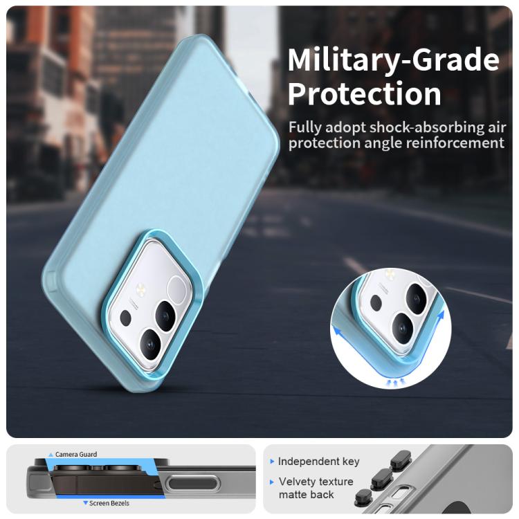 For vivo Y29 4G Candy PC Hybrid TPU Shockproof Phone Case