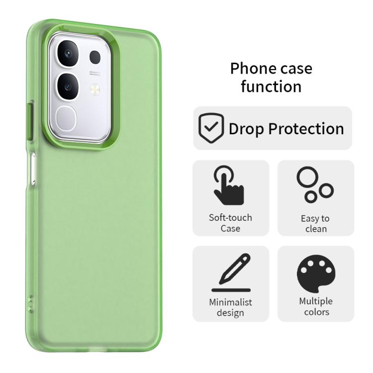For vivo Y29 4G Candy PC Hybrid TPU Shockproof Phone Case