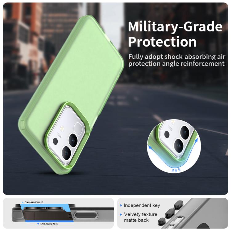 For vivo Y29 4G Candy PC Hybrid TPU Shockproof Phone Case