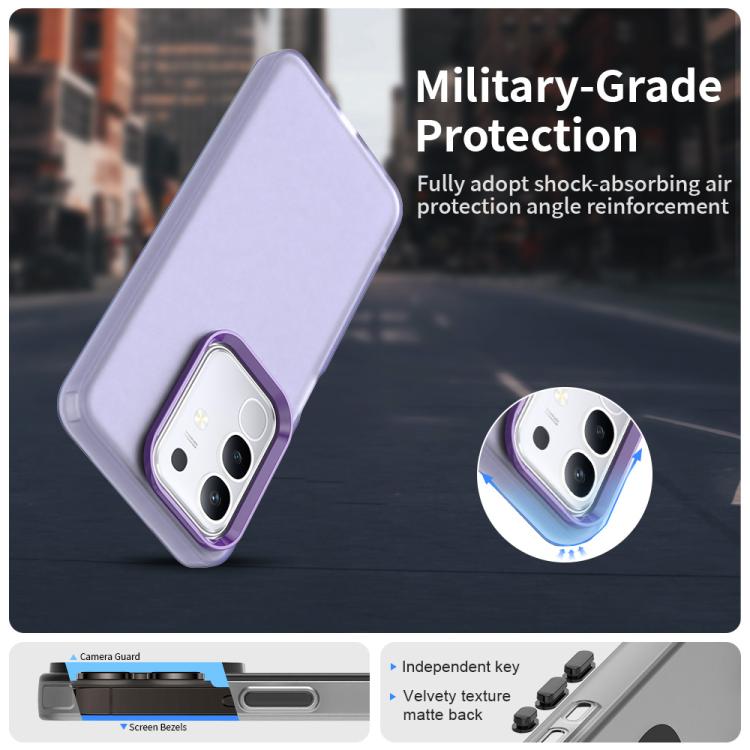 For vivo Y29 4G Candy PC Hybrid TPU Shockproof Phone Case