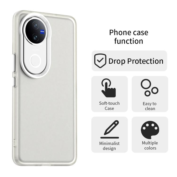 For vivo V50 Candy PC Hybrid TPU Shockproof Phone Case