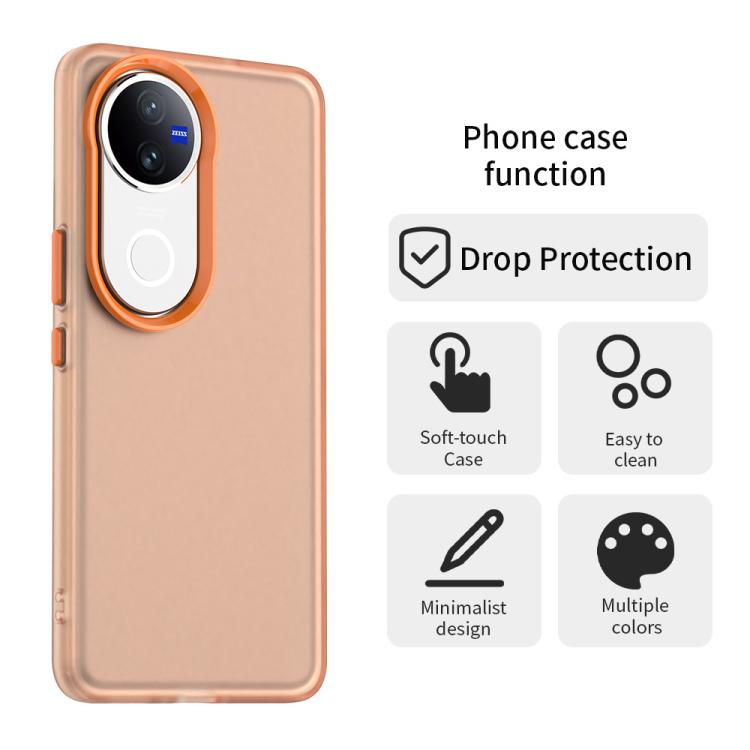 For vivo V50 Candy PC Hybrid TPU Shockproof Phone Case