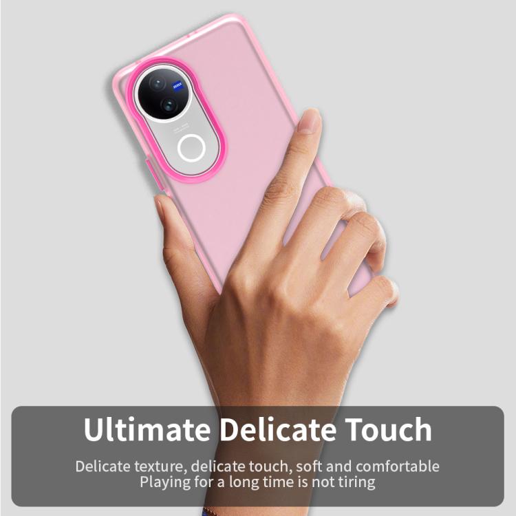 For vivo V50 Candy PC Hybrid TPU Shockproof Phone Case