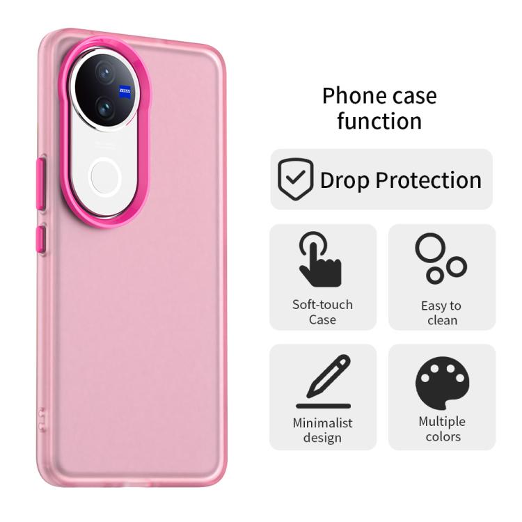 For vivo V50 Candy PC Hybrid TPU Shockproof Phone Case
