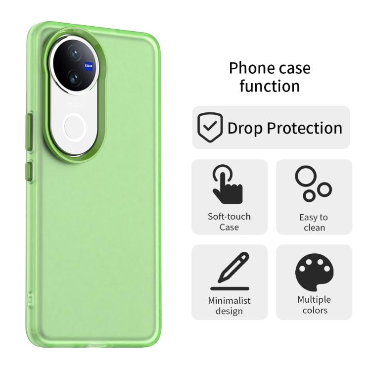 For vivo V50 Candy PC Hybrid TPU Shockproof Phone Case