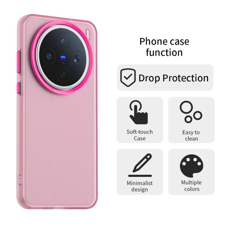 For vivo X200s Candy PC Hybrid TPU Shockproof Phone Case