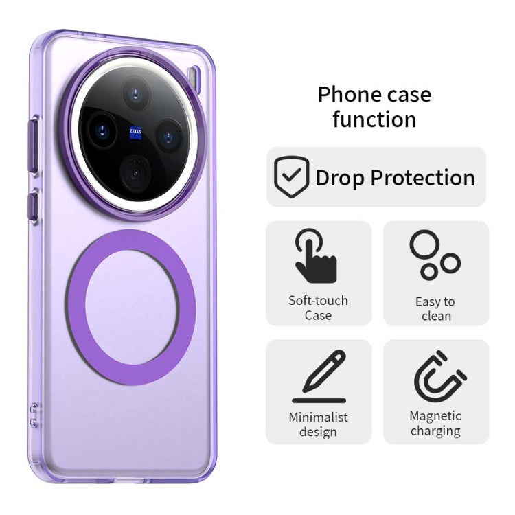 For vivo X200 Candy Magsafe PC Hybrid TPU Phone Case