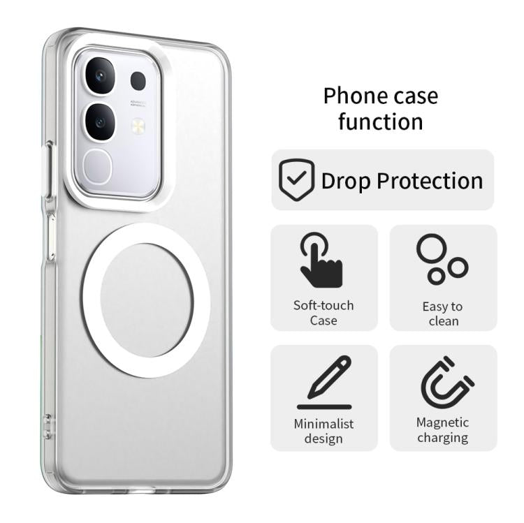 For vivo Y29 4G Candy Magsafe PC Hybrid TPU Phone Case
